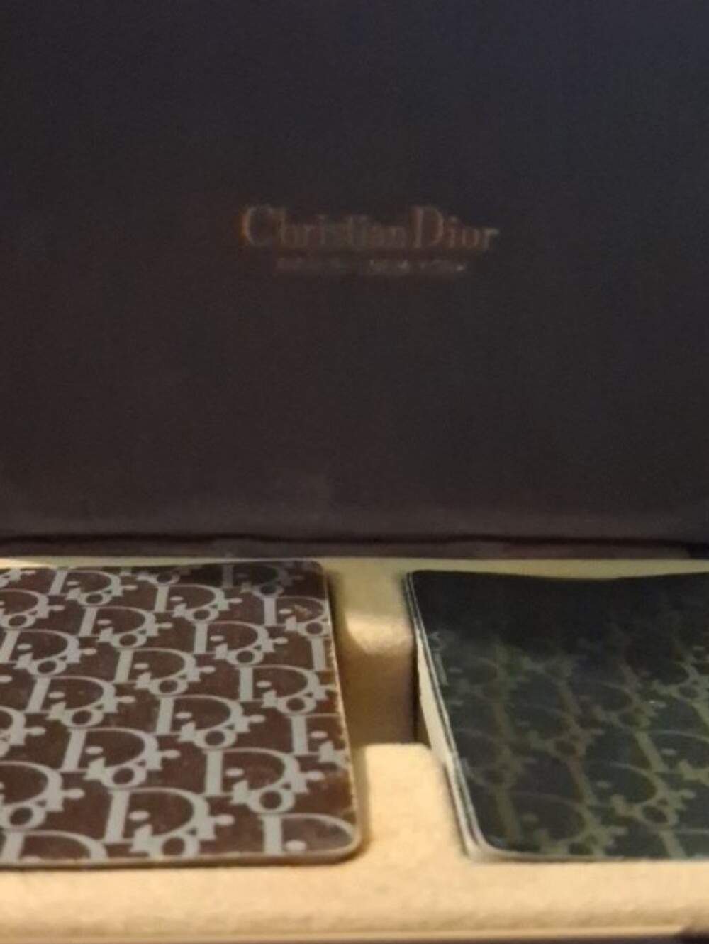 Dior Brown and Black Signature Monogram Tablet Skin Duo